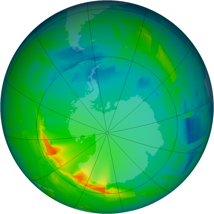 Ozone Map 2010-08-04